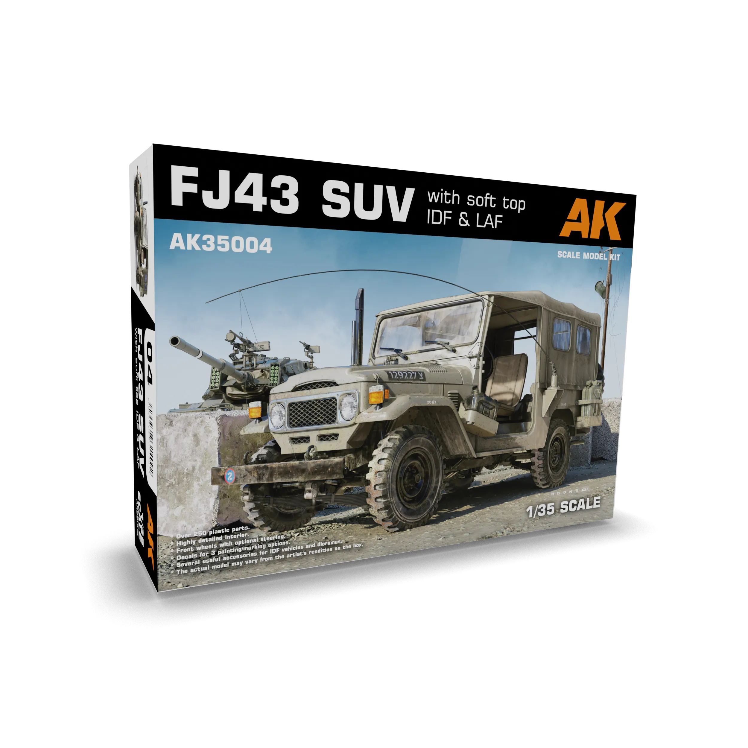 AK Interactive 35004 1/35 FJ43 SUV WITH SOFT TOP IDF & LAF 1/35