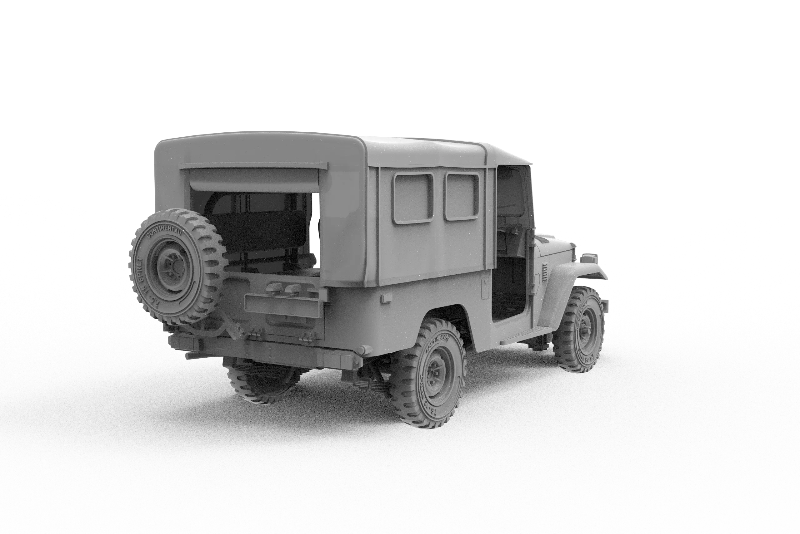 AK Interactive AK35004 1/35 Toyota FJ43 w/ Soft Top IDF & LAF