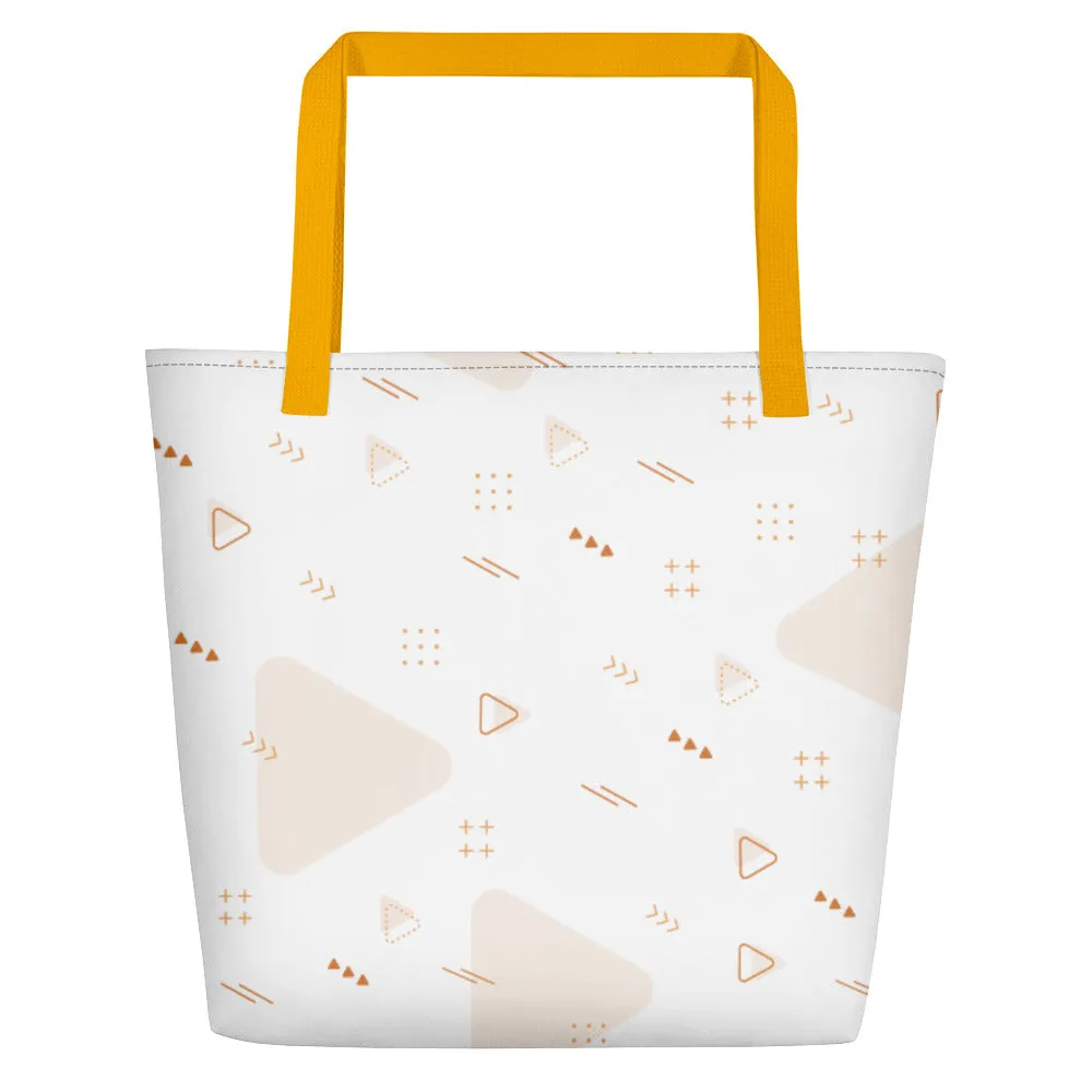 All-Over Print Large Tote Bag w/ Pocket