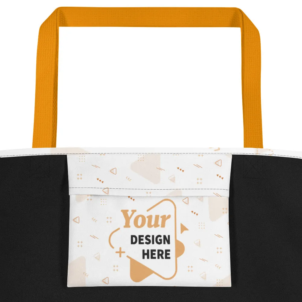 All-Over Print Large Tote Bag w/ Pocket