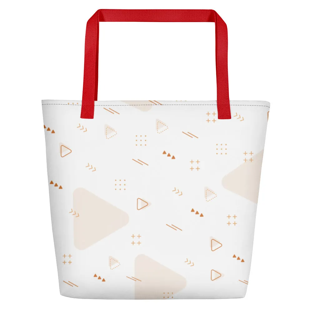 All-Over Print Large Tote Bag w/ Pocket