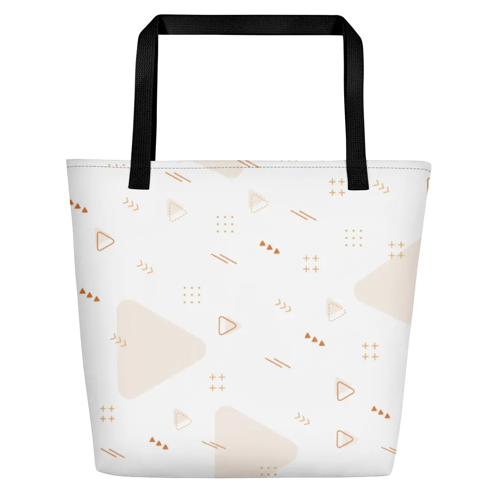 All-Over Print Large Tote Bag w/ Pocket