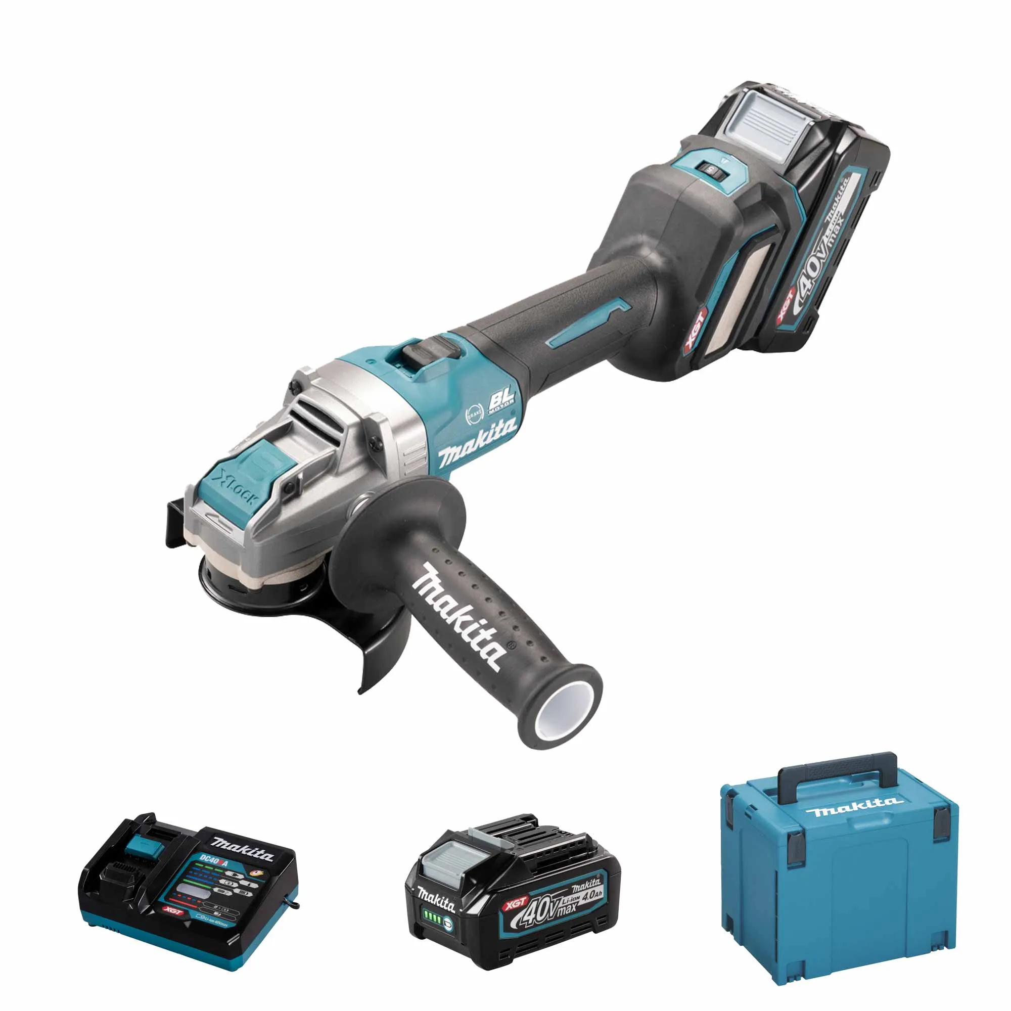 Angle Grinder Makita GA041GM201 40V 4Ah