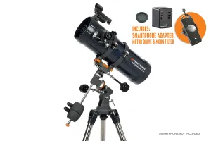 AstroMaster 114EQ with Motor Drive & Phone Adapter