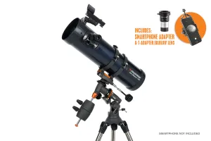 AstroMaster 130EQ Telescope with Phone Adapter & T-Adapter/Barlow Lens