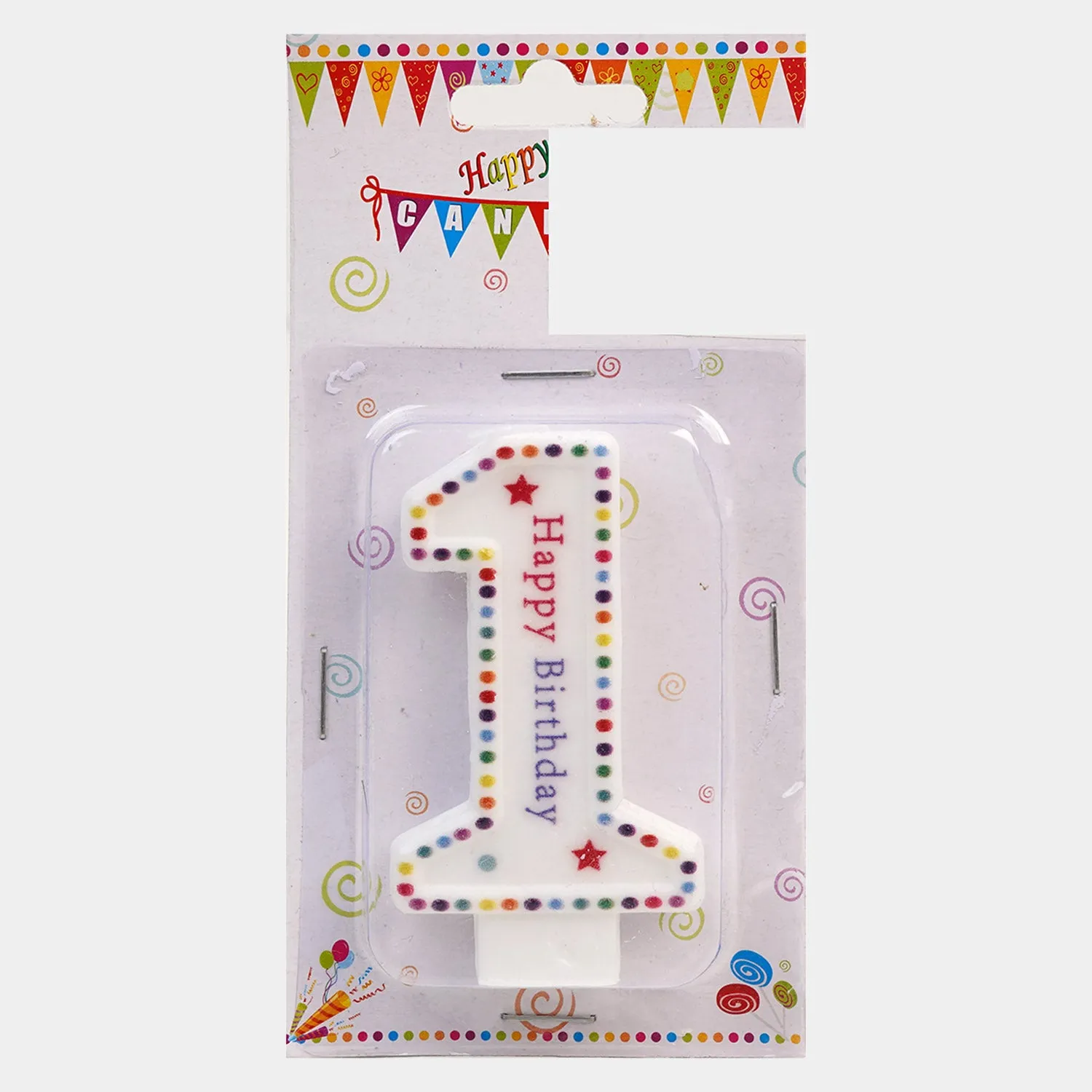 Birthday Cake Candle Numeric "1"