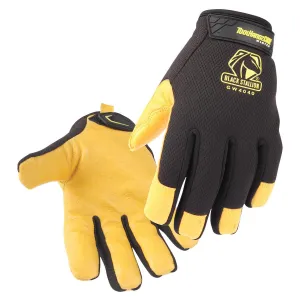 Black Stallion ToolHandz Core Pig Grain Leather Palm Winter Mechanics Gloves- GW4040-BY