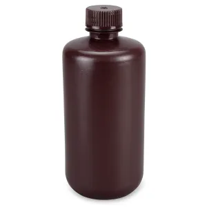 Bottle,Amber Narrow Mouth,Rnd,HDPE,500mL