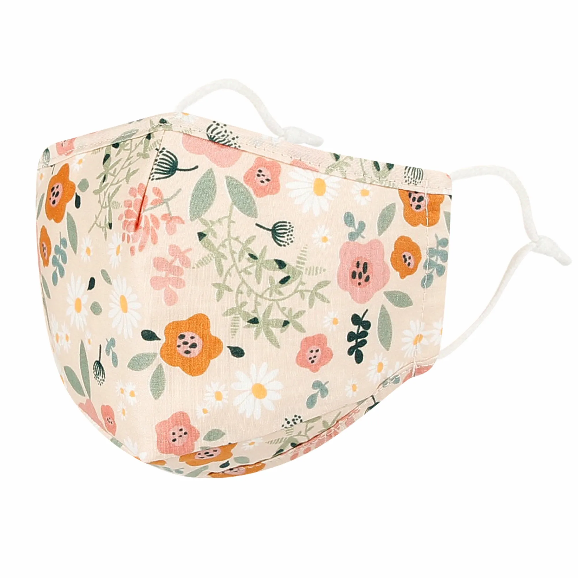 Cotton Face Floral Bandana Filter Pocket Multiple Layers Mask DN1035