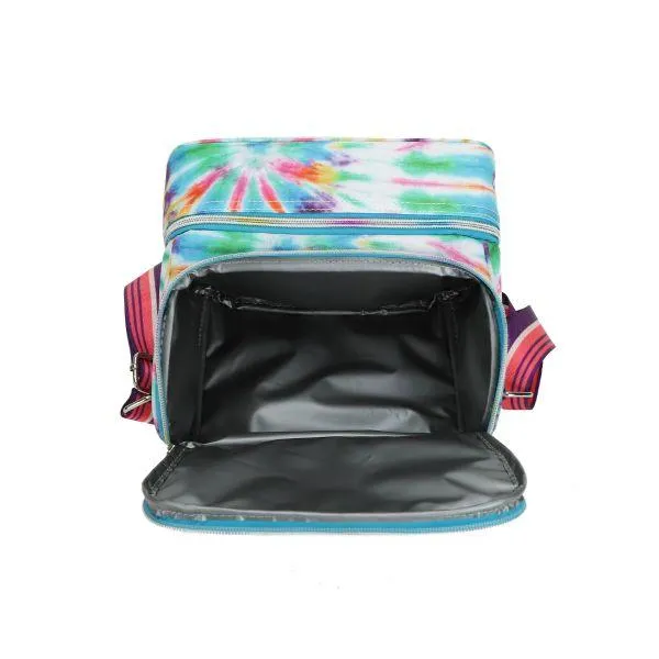 Cubs Pink and Purple Tie Dye High School Lunch Bag