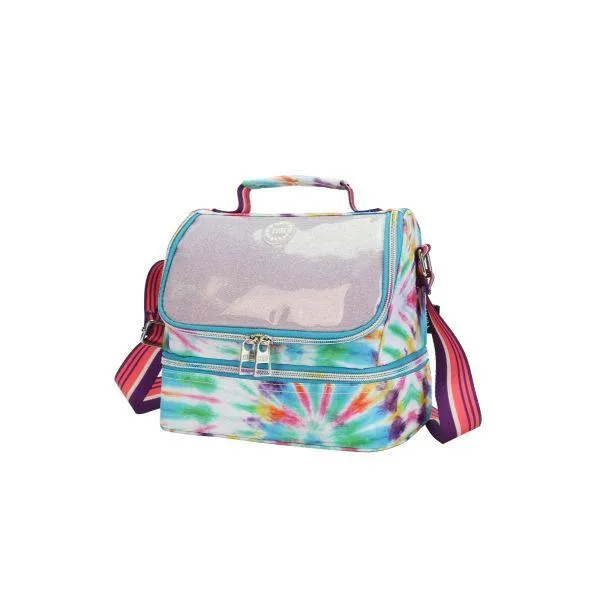 Cubs Pink and Purple Tie Dye High School Lunch Bag