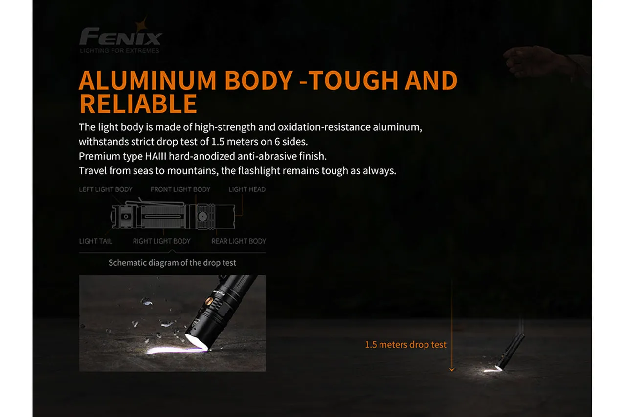 Fenix PD36R USB Type-C Rechargeable Flashlight 1600 Lumens