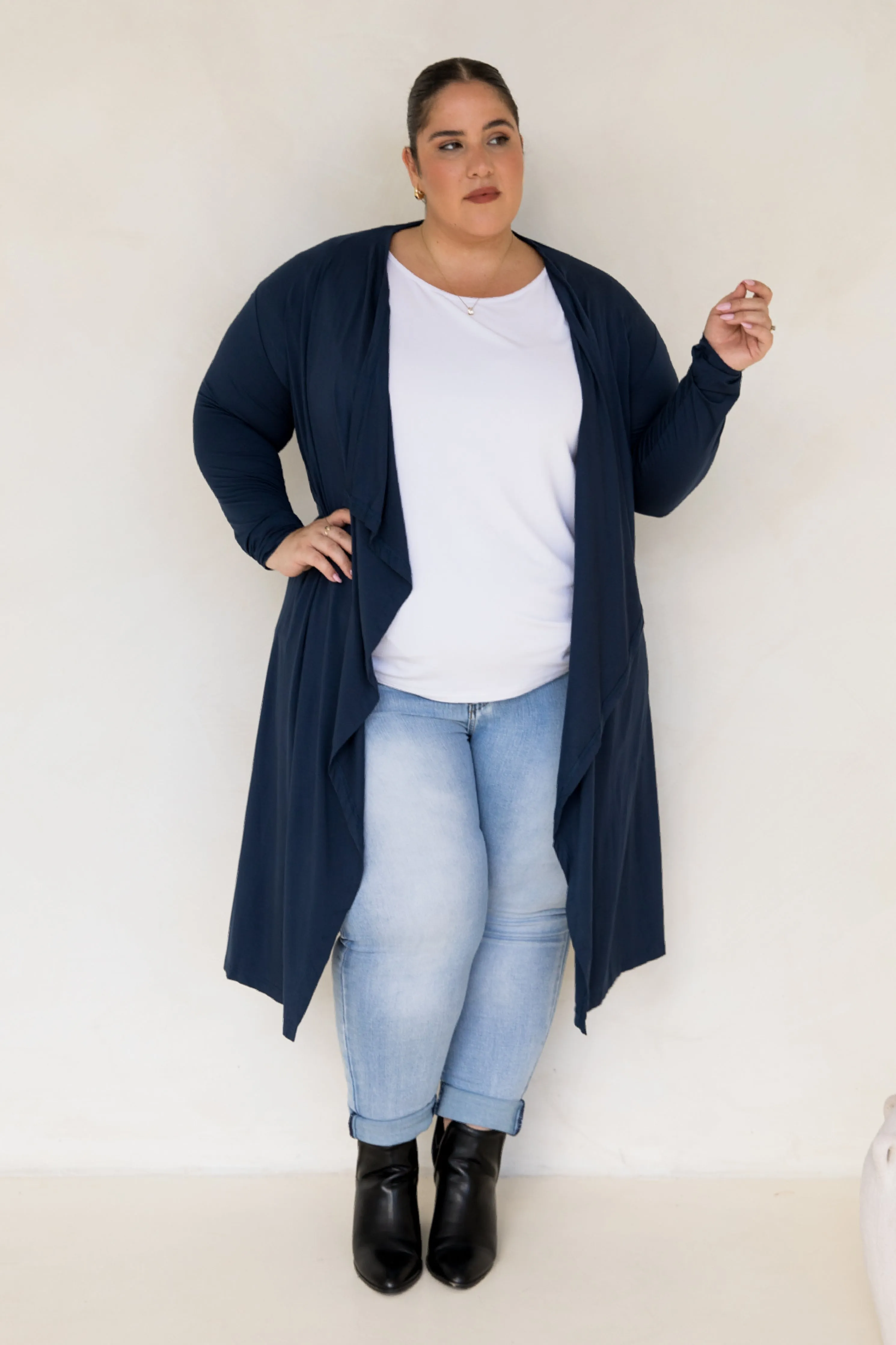 Flyaway Bamboo Cardigan | Navy