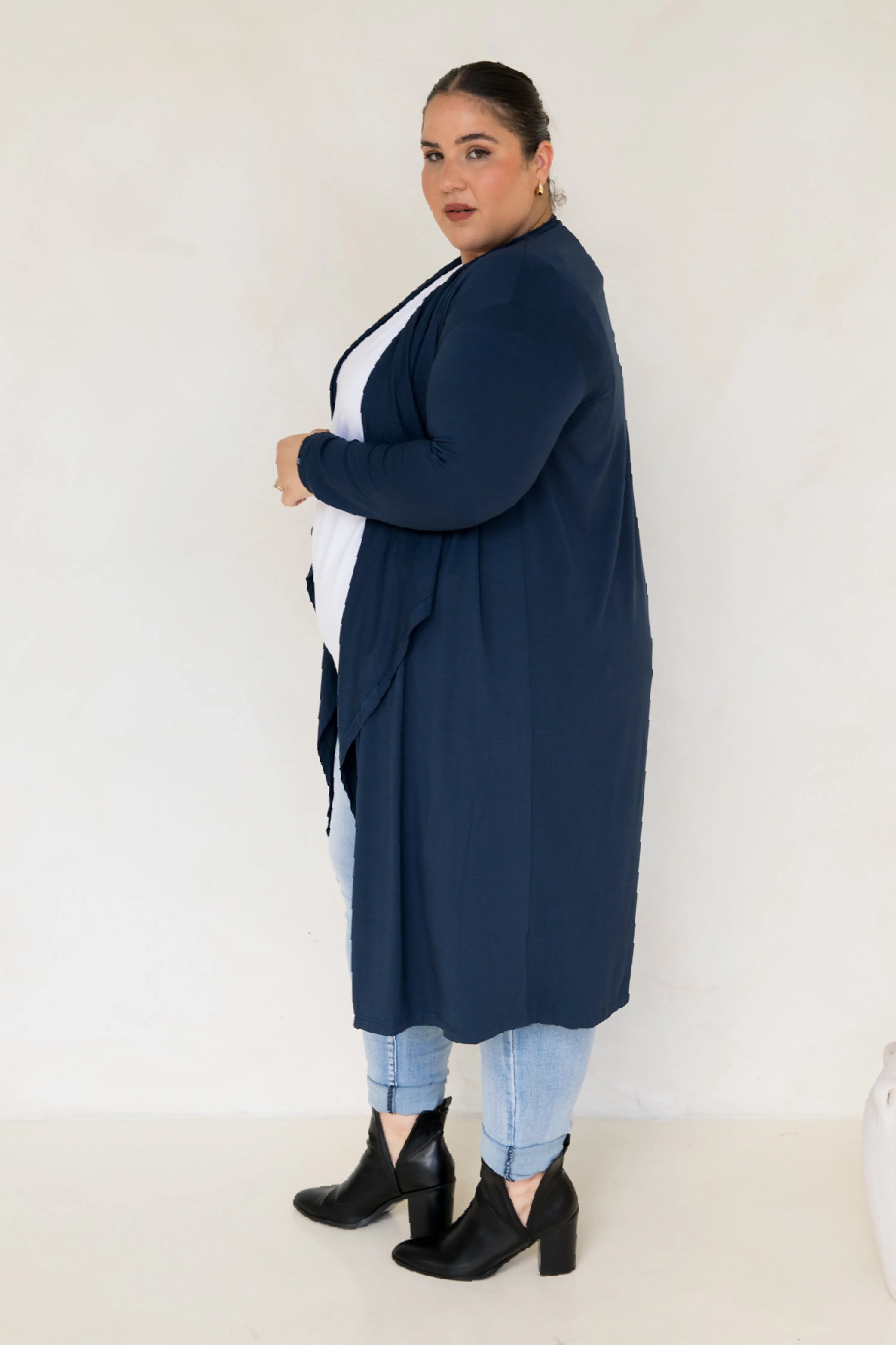 Flyaway Bamboo Cardigan | Navy