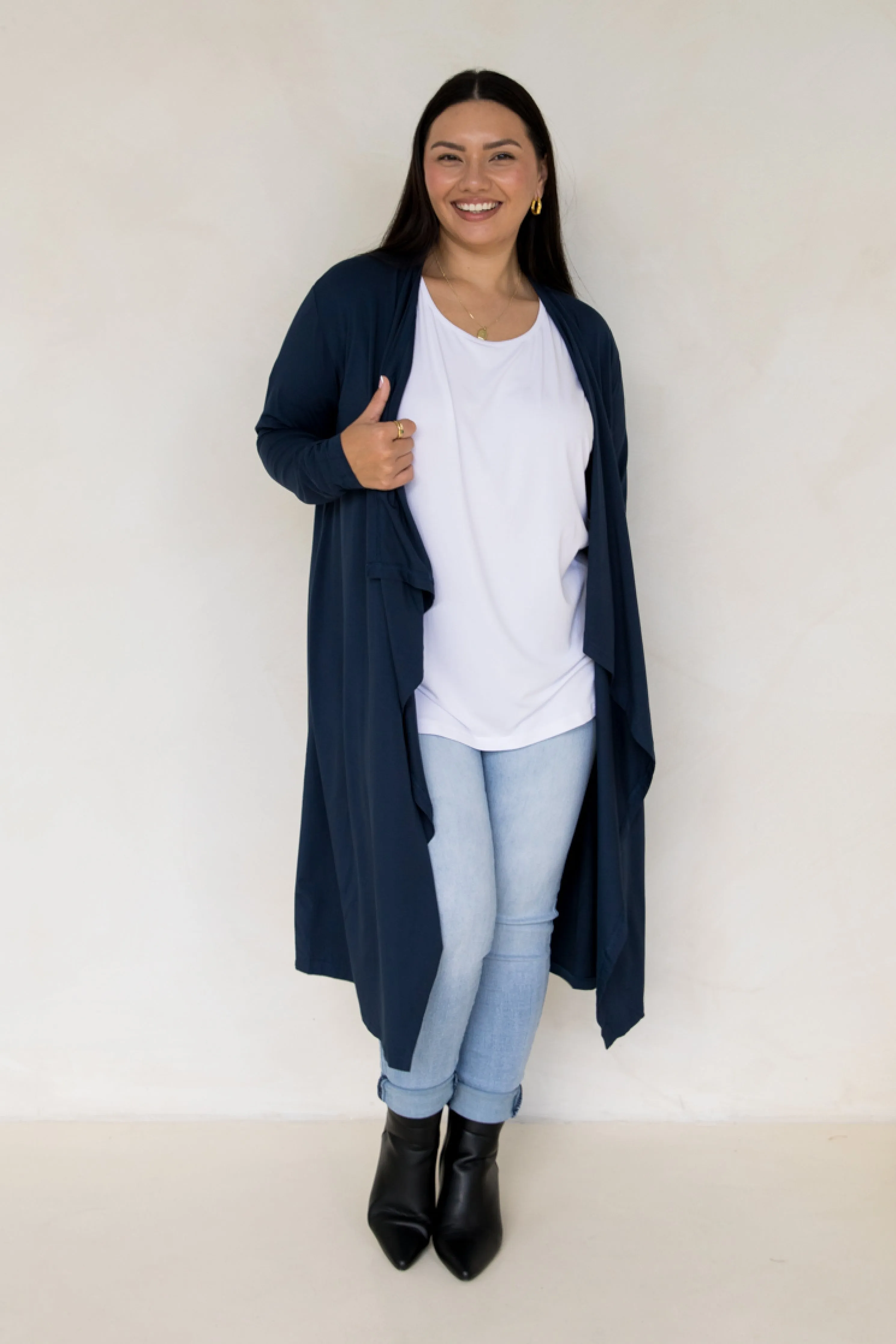 Flyaway Bamboo Cardigan | Navy