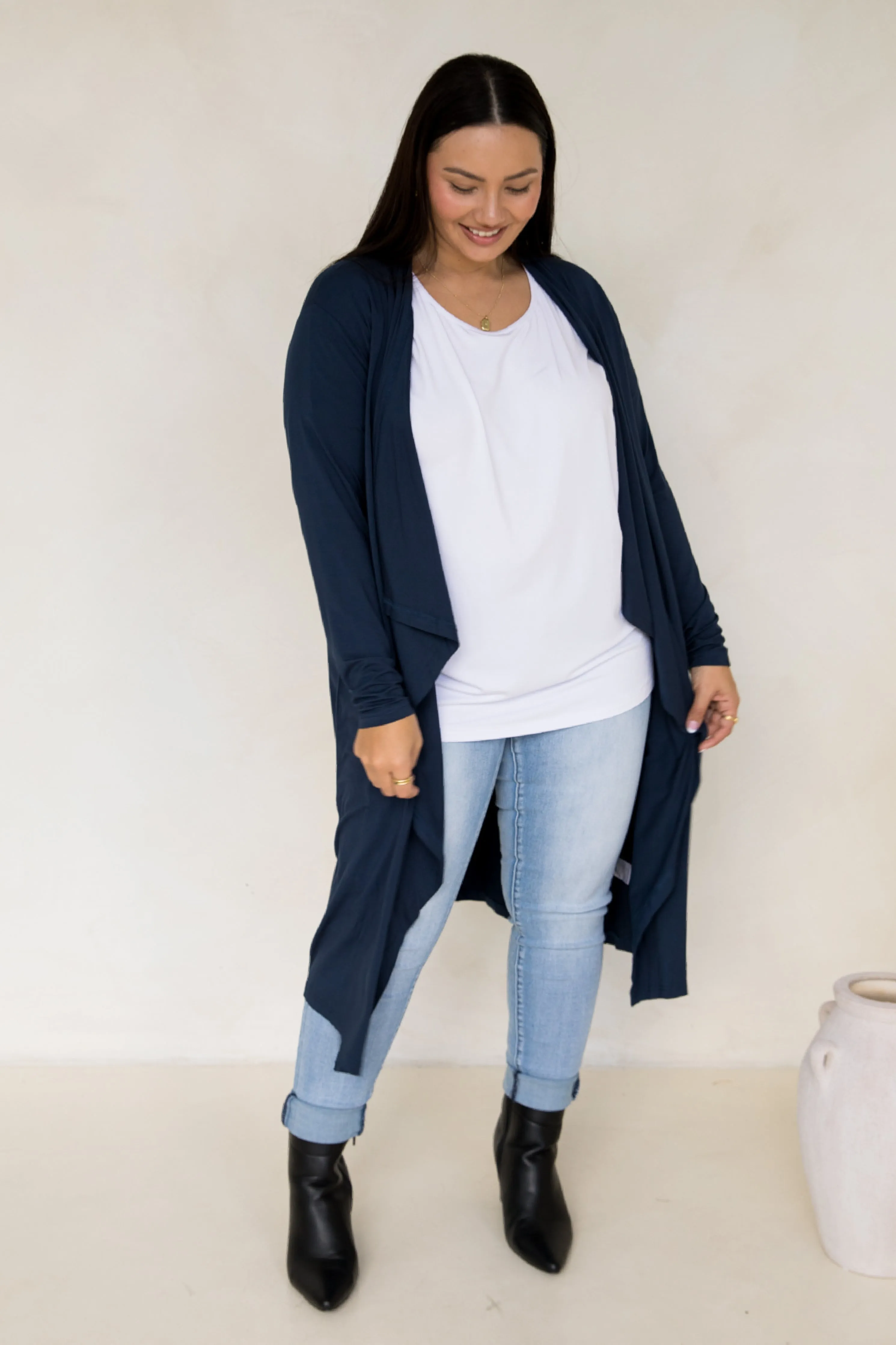 Flyaway Bamboo Cardigan | Navy