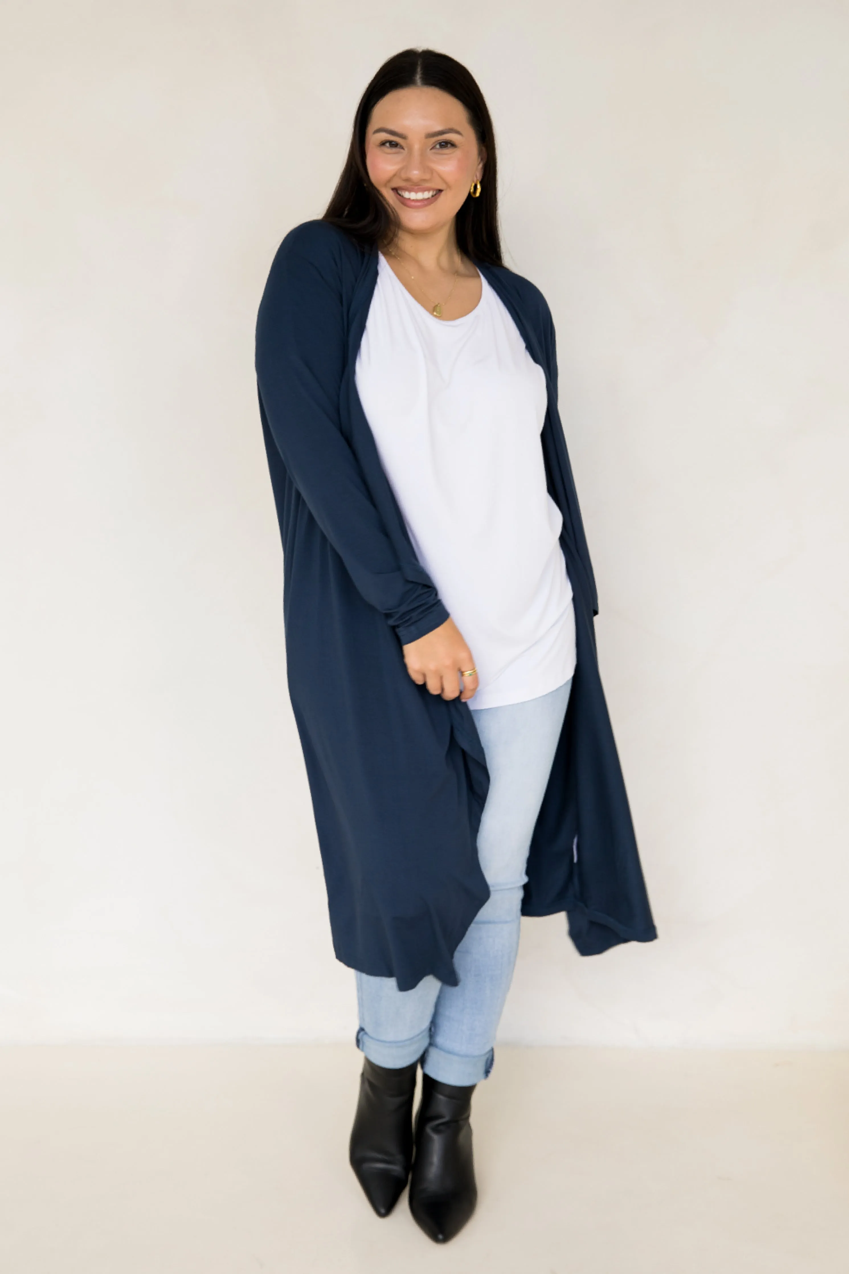 Flyaway Bamboo Cardigan | Navy