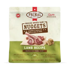 Freeze-Dried Raw Nuggets Dog Food <br> Lamb Recipe