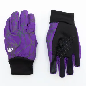 Girl's Purple Reflective Rainbow Ombre Commuter Gloves