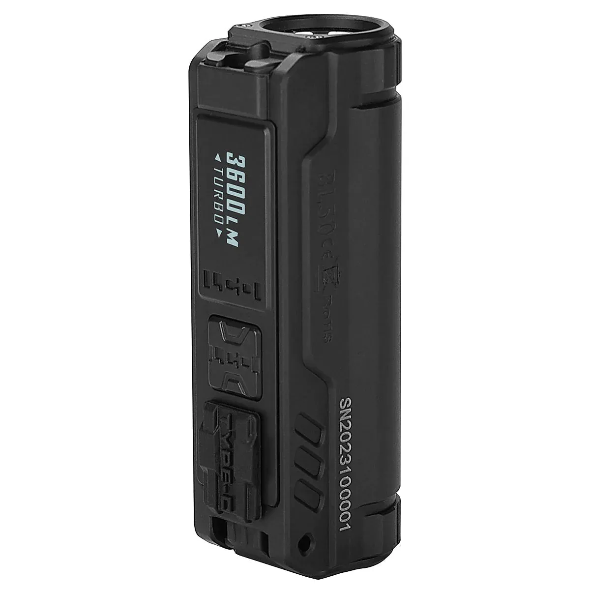 Imalent BL50 3600 Lumen Rechargeable EDC Flashlight w/ UV Light - Black