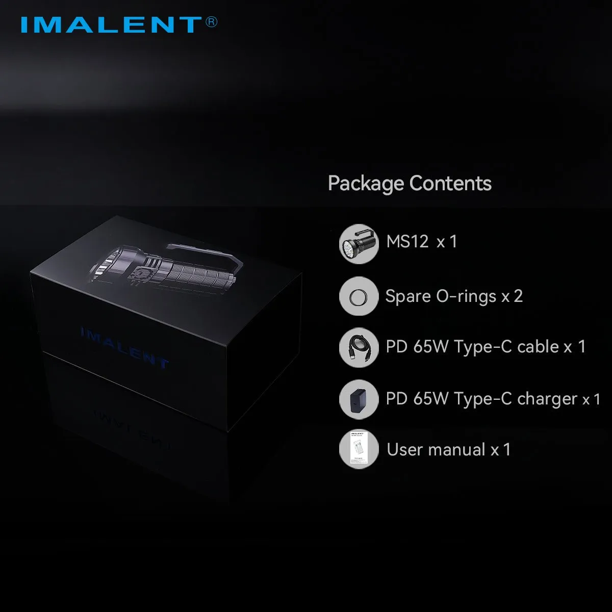 IMALENT MS12 LED Flashlight