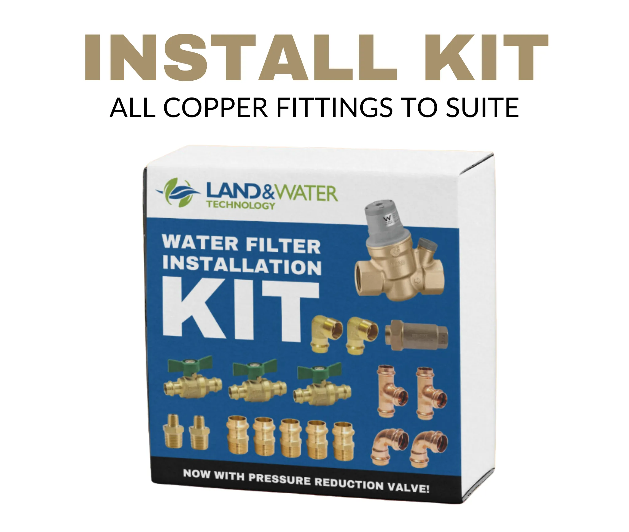 Land & Water Water Filtration Plumbing Parts Installation Kit