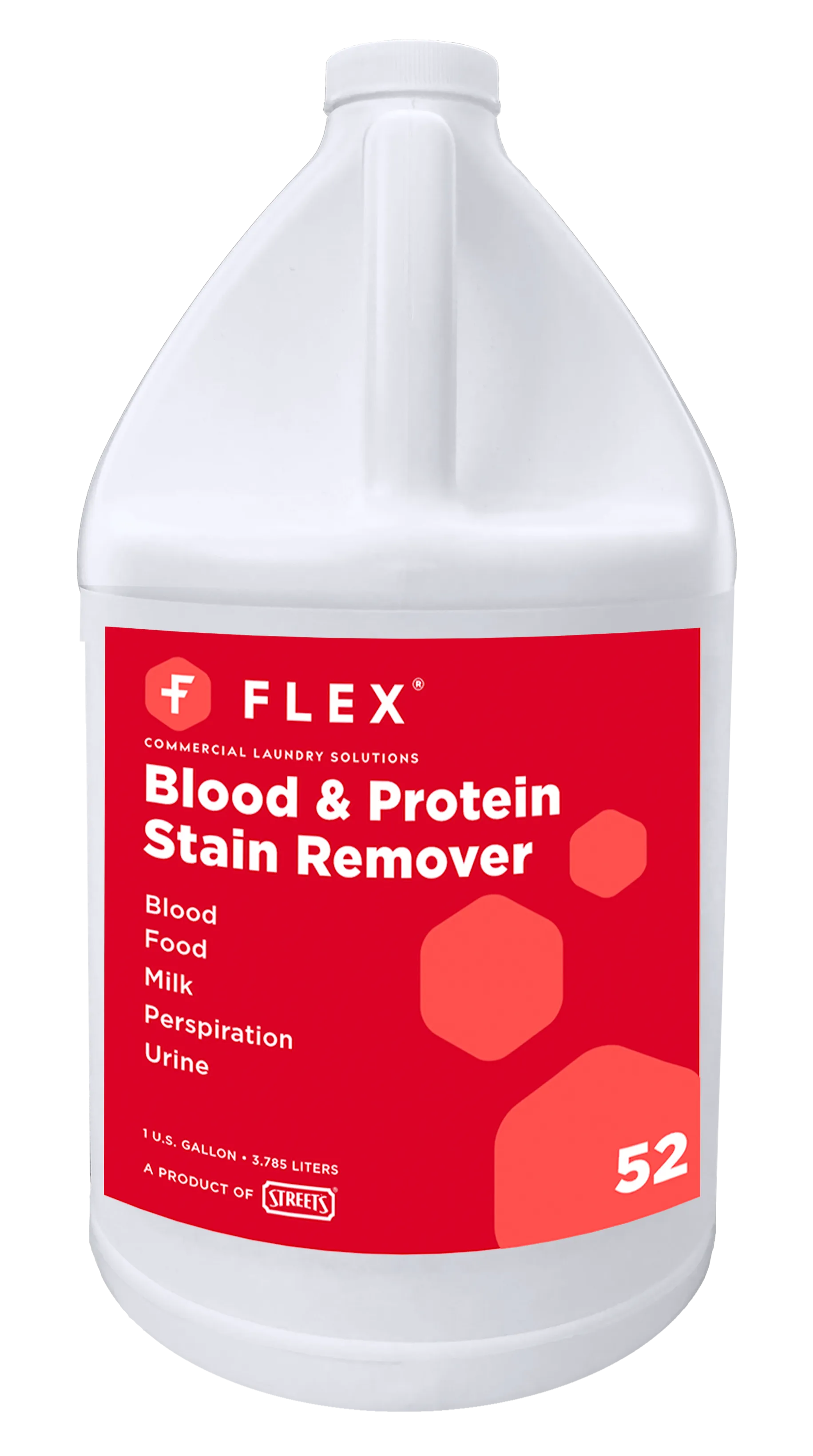 LAUNDRY/ STREETS/ Spotter/ Flex Blood and Protein Stain Remover, Gallon