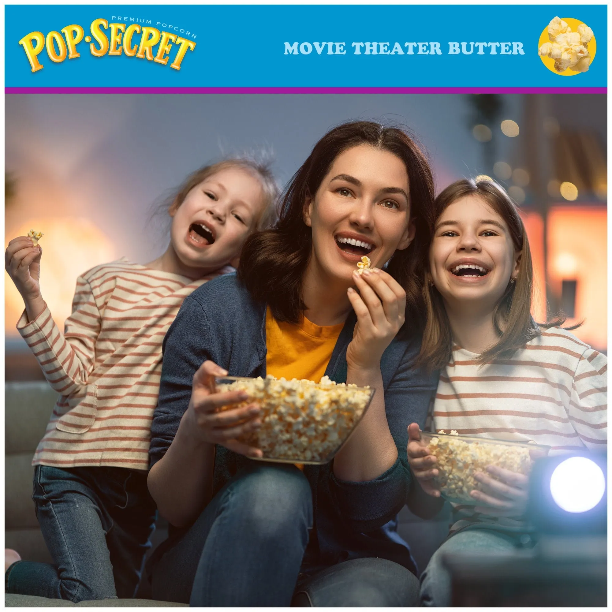 Pop Secret Microwave Popcorn, Movie Theater Butter Flavor, 3 oz Sharing Bags, 18 Ct