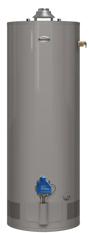 Richmond 6G50S-36PF3 Water Heater, Liquid Propane, 50 gal Tank, 36000 Btu BTU, 0.63 Energy Efficiency, Dark Warm Gray :EA: QUANTITY: 1