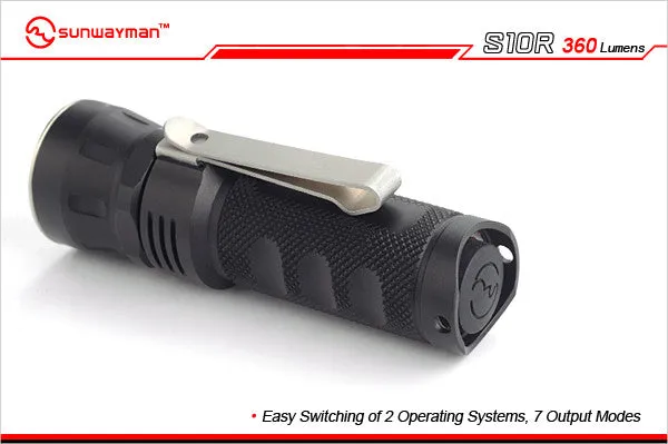 Sunwayman S10R 360 Lumen Rugged EDC Flashlight