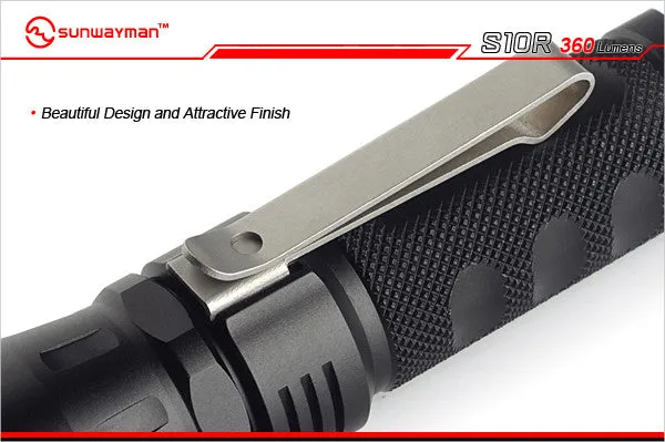 Sunwayman S10R 360 Lumen Rugged EDC Flashlight