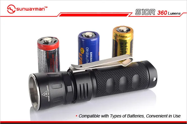 Sunwayman S10R 360 Lumen Rugged EDC Flashlight