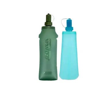 TPU Folding Soft Flask Sport Water Bottle Running Camping Hiking Water Bag Collapsible Drink Water Bottle Water Bag