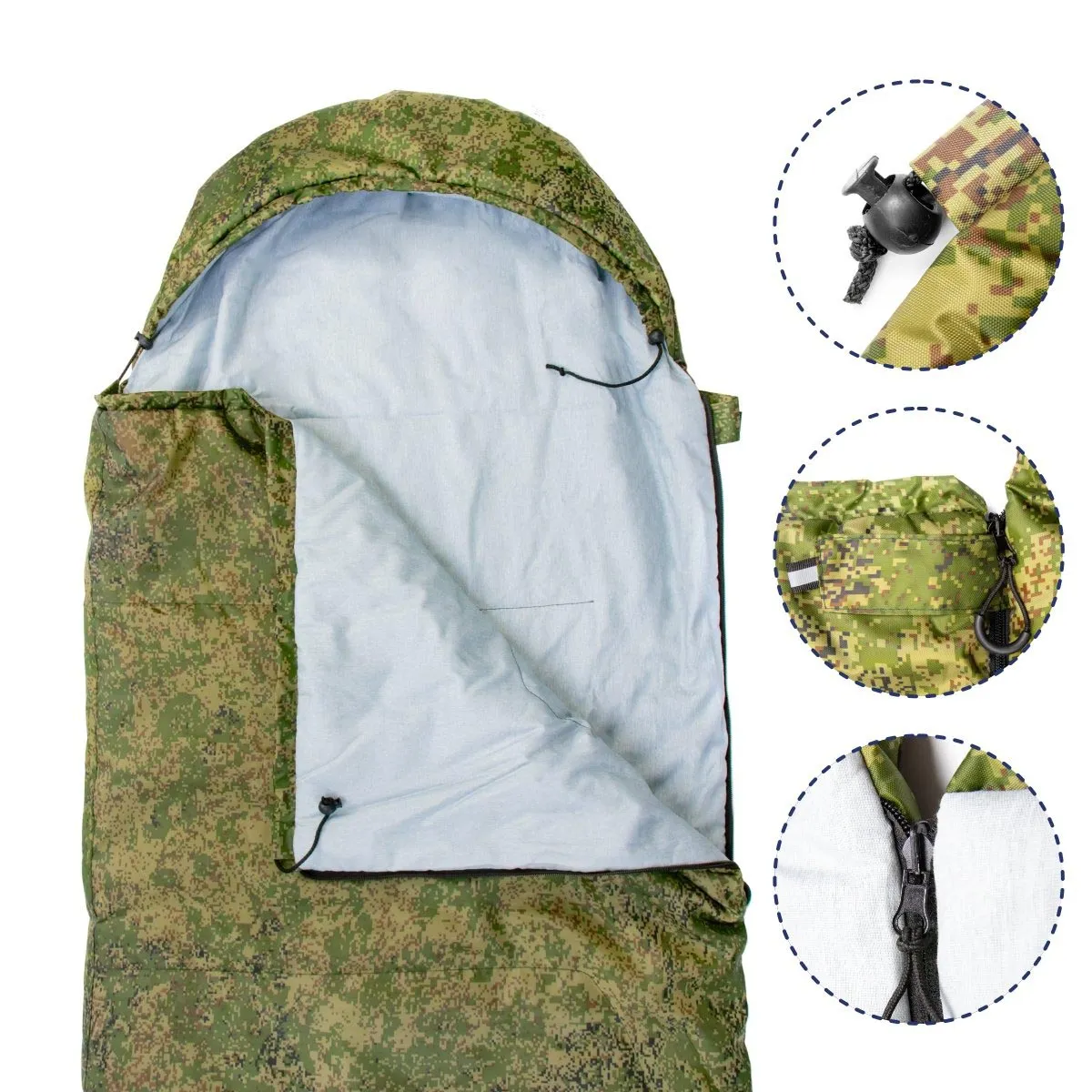 TRAVEL EXTREME 220/70/300 Lightweight Synthetic Insulated Camping Spring Summer Fall Sleeping Bag