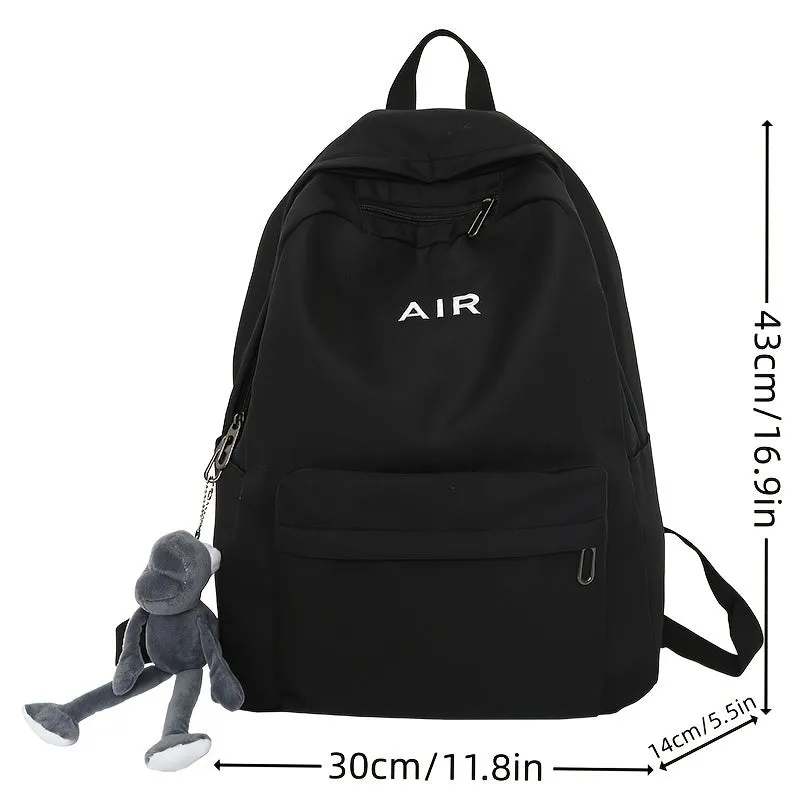 Trendy Shoulder Backpack for Students with Laptop Compartment