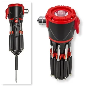 VP TEK 12 in 1 LED Screwdriver Flashlight Auto Emergency Multi