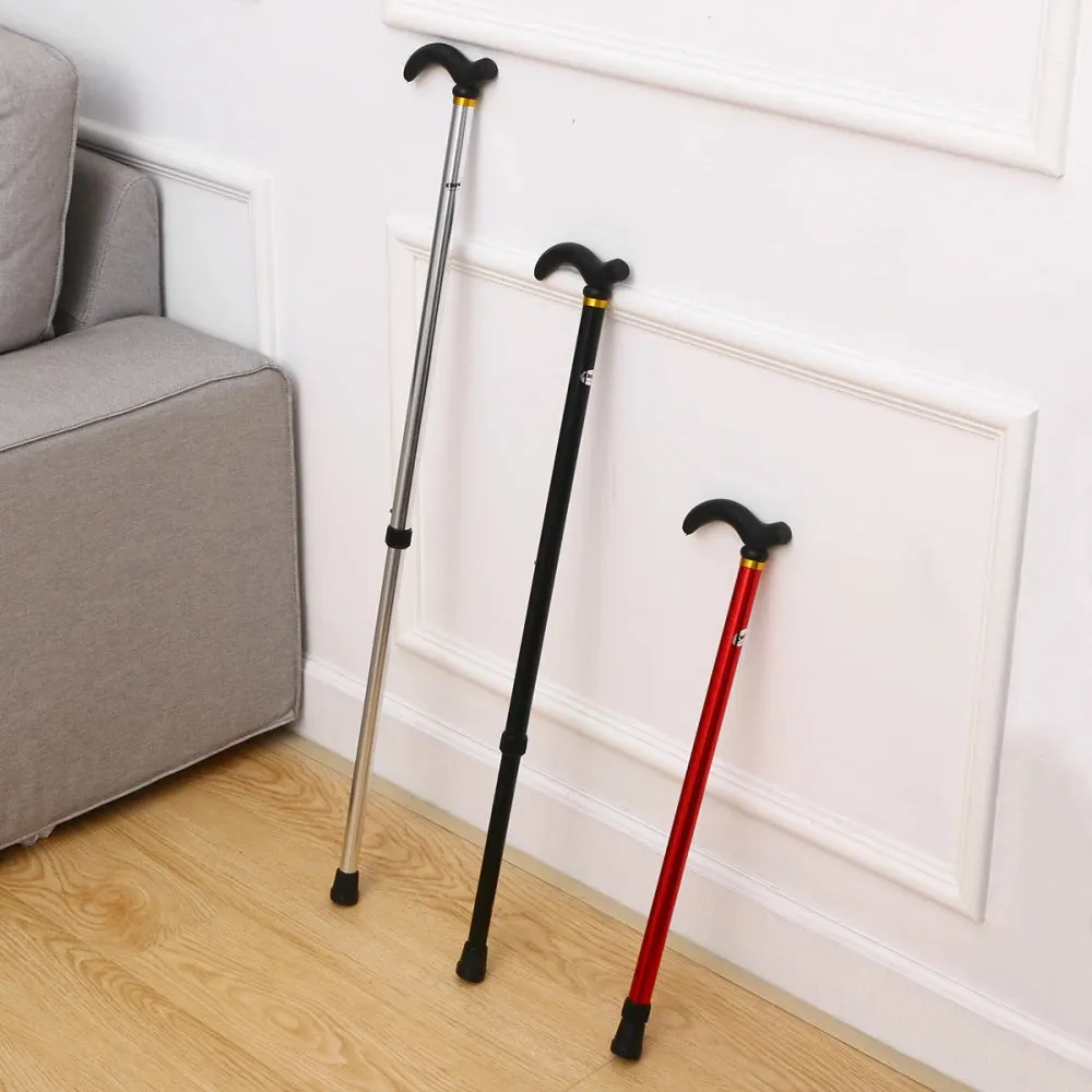 Walking Cane Elder Cane Stickmen Collapsible Telescopic Folding Cane Elder Cane Walking Trusty Sticks  Mothers Elder Fathers