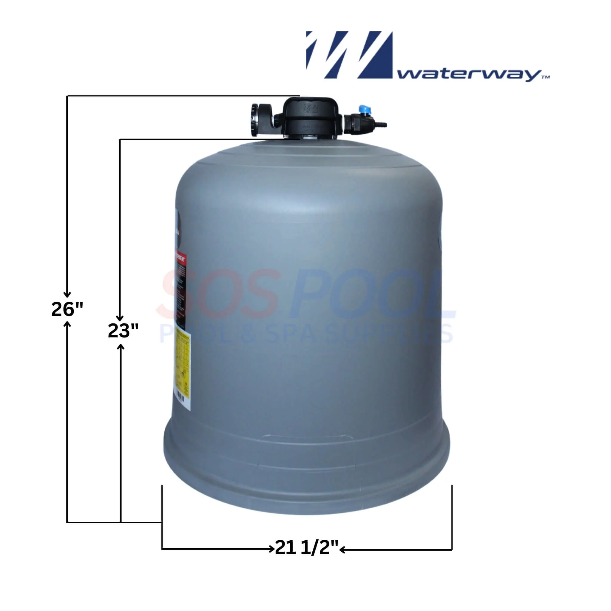 Waterway Tank Lid For Crystal Water 525 Cartridge Filters | 550-4480